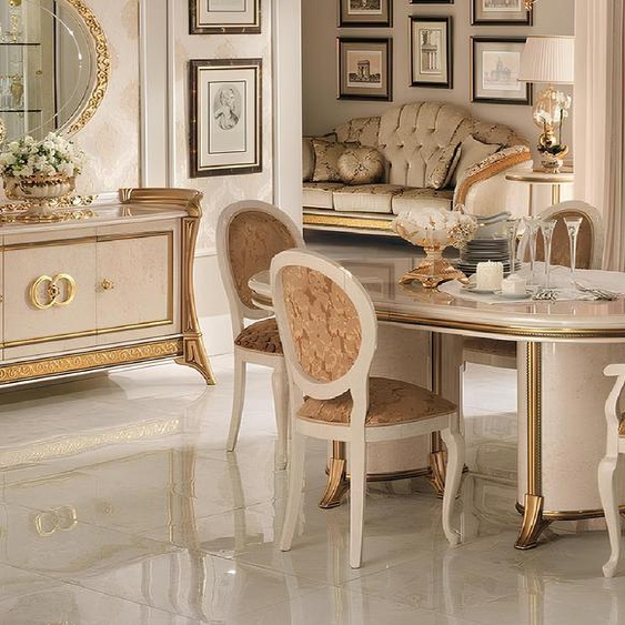 Table de salle à manger tables en bois Art Nouveau style antique 200/250/300cm