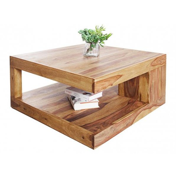 Table de salon carrée bois de palissandre - Noa - 80 x 80 cm