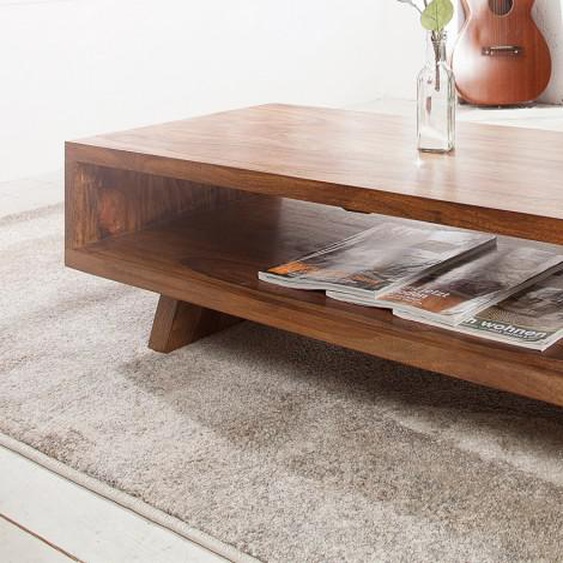 Table de salon rectangle bois massif - Vladimir