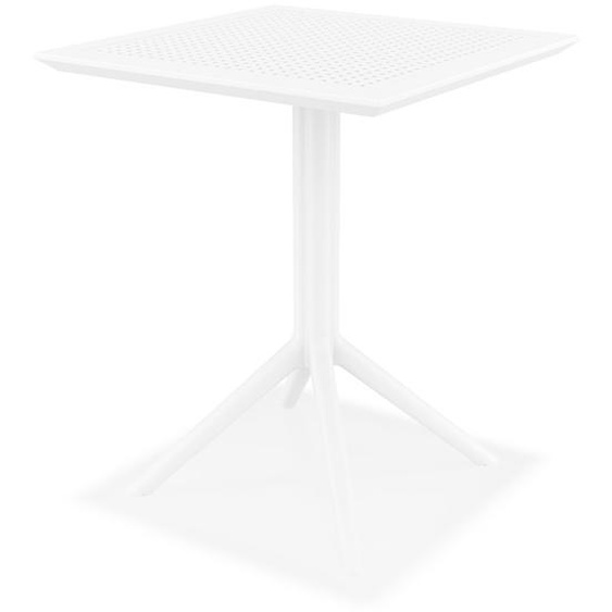 Table de terrasse pliable FOLY carrée blanche - 60x60 cm