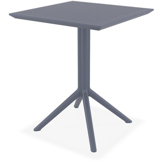 Table de terrasse pliable FOLY carrée gris foncé - 60x60 cm