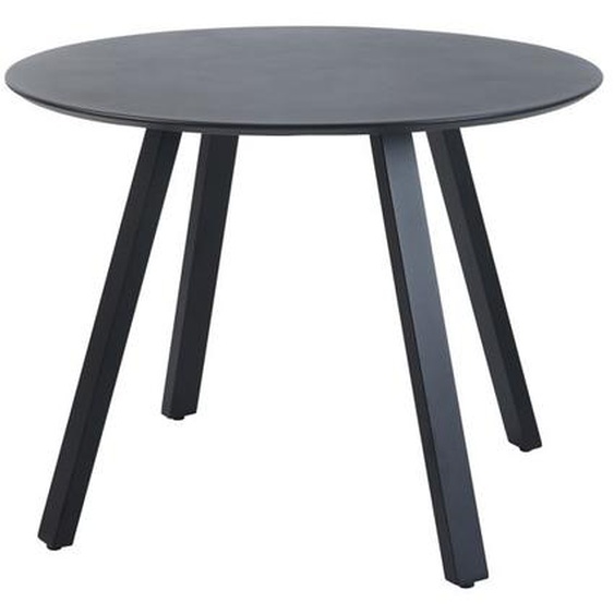 Table de Terrasse Ronde Halo - Veba - Noir - l100- L100- P1- h75- Aluminium