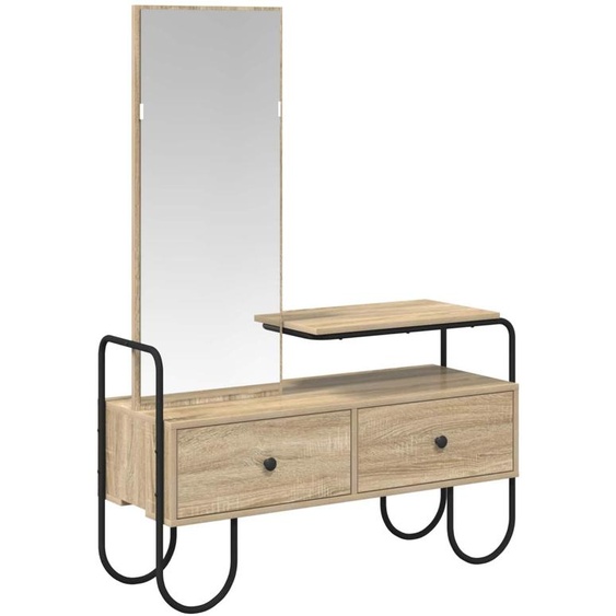 Table de Toilette avec tiroir Chêne Sonoma Bois dingénierie