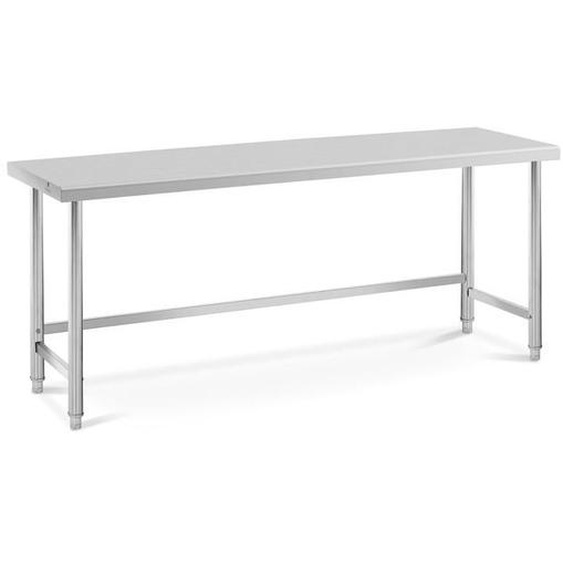 Table de travail acier inoxydable plan de travail en inox plan de travail professionnel table de travail cuisine 200 x 6