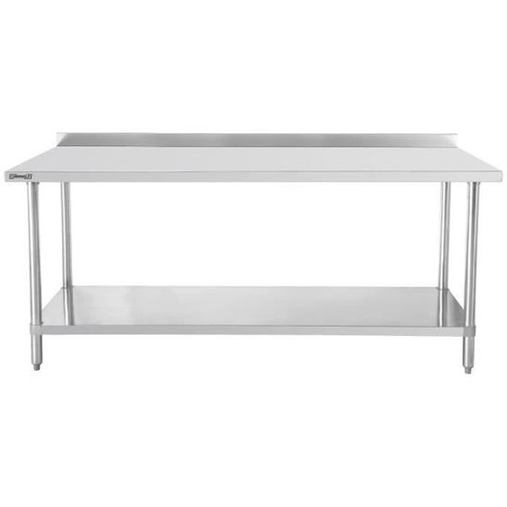 Table de travail inox 700 - CASSELIN - avec dosseret et étagère 800 mm - Tiroir(s) - Cuisine