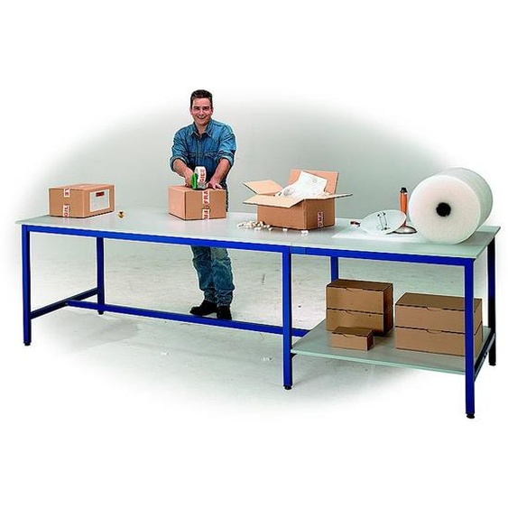 Table de travail multiservices - 300 x 100 cm - 6 pieds