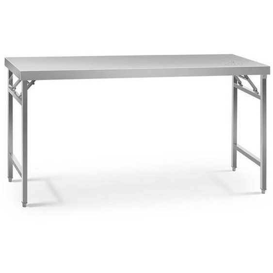 Table de travail pliante - ROYAL CATERING - RCAT-180/60K - Capacité 230 kg - Surface 60x180 cm - Inox