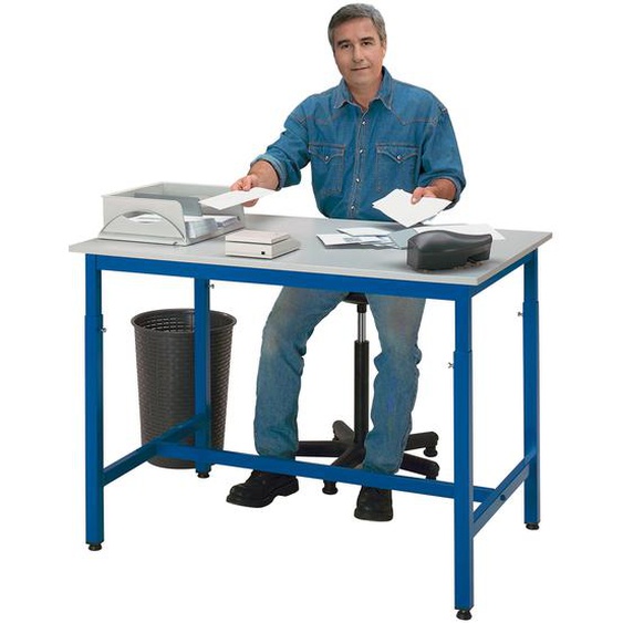 Table de travail réglable en hauteur -  120 x 80 cm