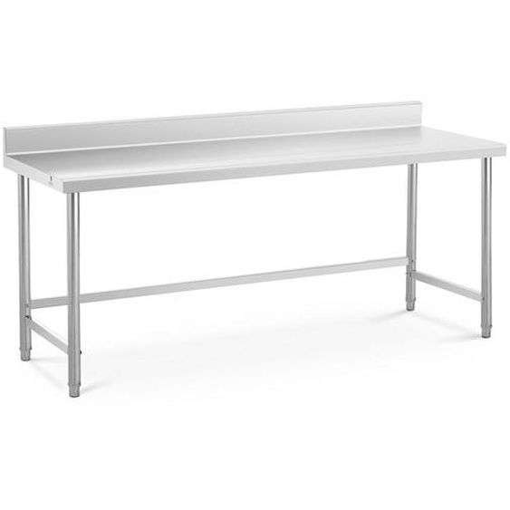Table de Travail - ROYAL CATERING - RCAT-200/70-SPS - Inox - 200x70 cm - Capacité 95 kg