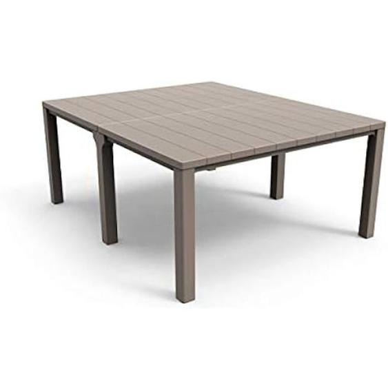 Table dextérieur - Keter - Julie - Double Composition - Cappuccino - Métal - Rectangulaire