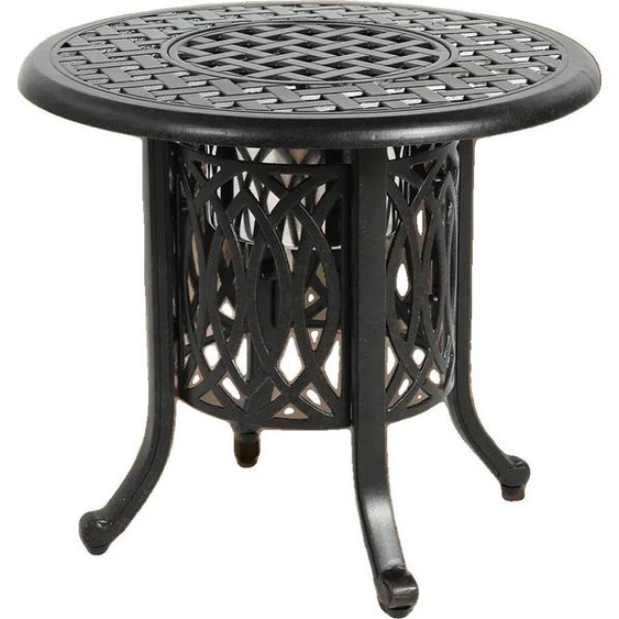 Table dextérieur, métal, 24 L x 24 l x 18 H, repose-pieds réglables, capacité du seau à glace : 3,5 L, capacité de charge : 150 lbs