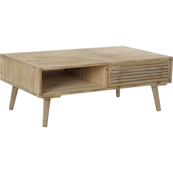 Table DKD Home Decor 99 x 59 x 38 cm sapin naturel aluminium