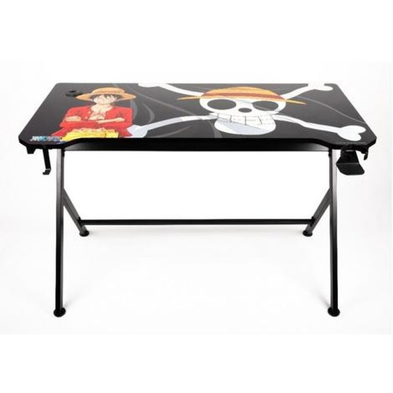 Table dordinateur noir, gris, rouge, blanc