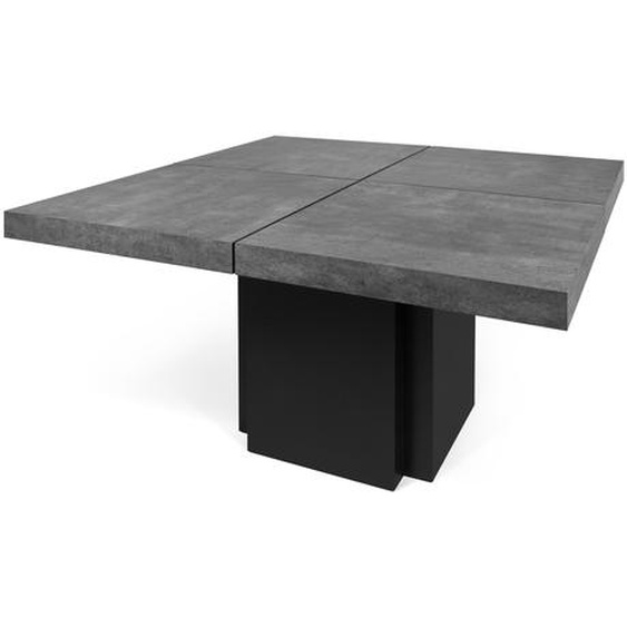 Table  effet bois béton et noir