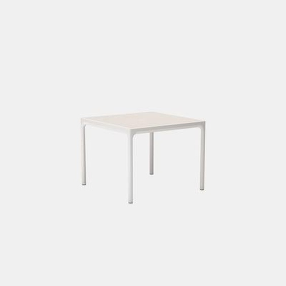 Table en aluminium FOUR 90x90cm - muted white