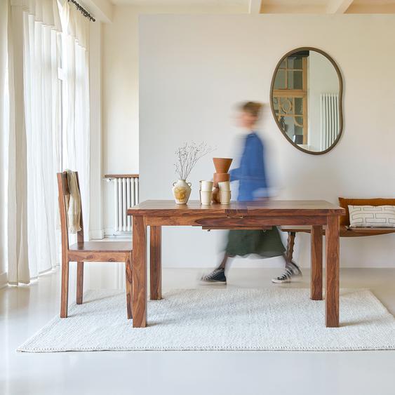 Table en bois de palissandre à rallonges 180x90 Mezzo