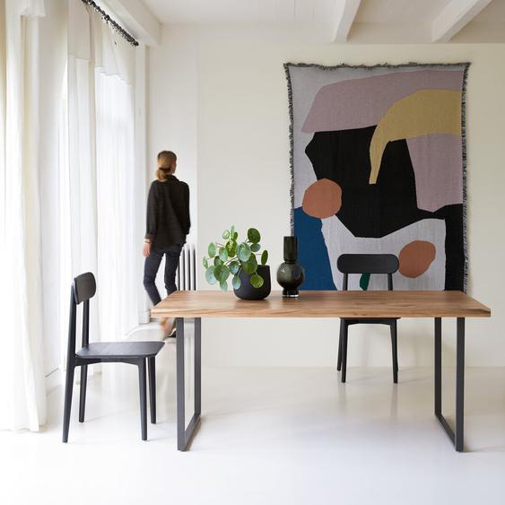 - Table en métal et bois dacacia 175x90 Temis