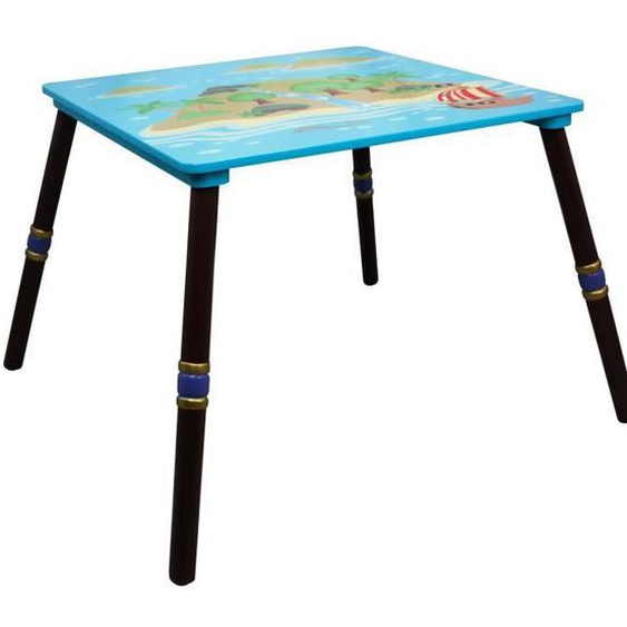 Table enfant - Fantasy Fields - Modèle de lîle aux pirates - Multicolore - 74 X 74 X 50