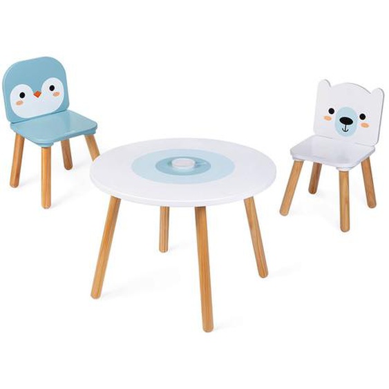 Table Et 2 Chaises Banquise Bleu