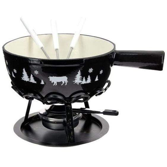 Table Et Cook - Set Fondue Noir Alpestre 24 Cm
