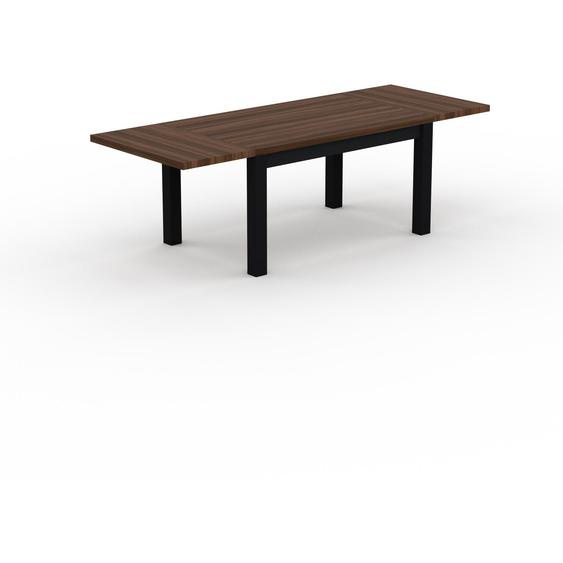 Table extensible - Noyer,, plateau de table élégant, avec deux rallonges - 240 x 75 x 90 cm, modulable
