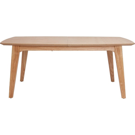 Table extensible rallonges intégrées rectangulaire en bois clair L180-230 cm FIFTIES