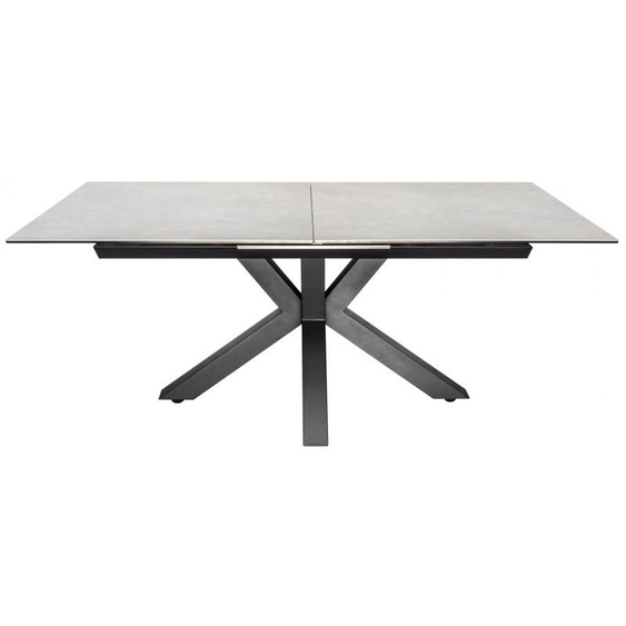 Table extensible verre et céramique - Dirce - Béton