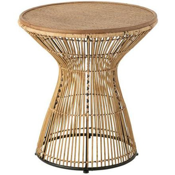 Table gigogne - J-LINE - Rond - Blanc - 61cm - 2 ans de garantie