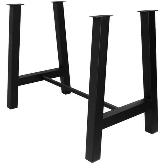 Table haute Livin24 - Pieds en métal noir Marko - Hauteur 102cm - Style industriel