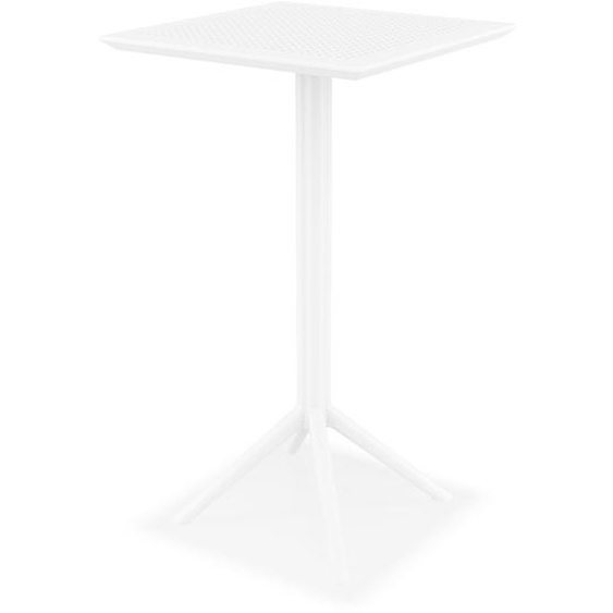 Table haute pliable FOLY BAR blanche pour intérieur et extérieur