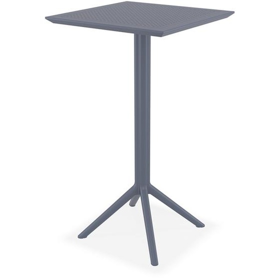 Table haute pliable FOLY BAR gris foncé pour intérieur et extérieur