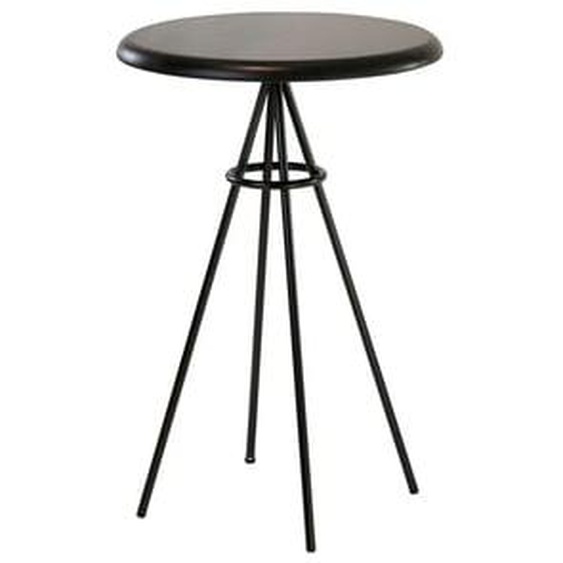 Table haute Tom - Chêne noir - noir