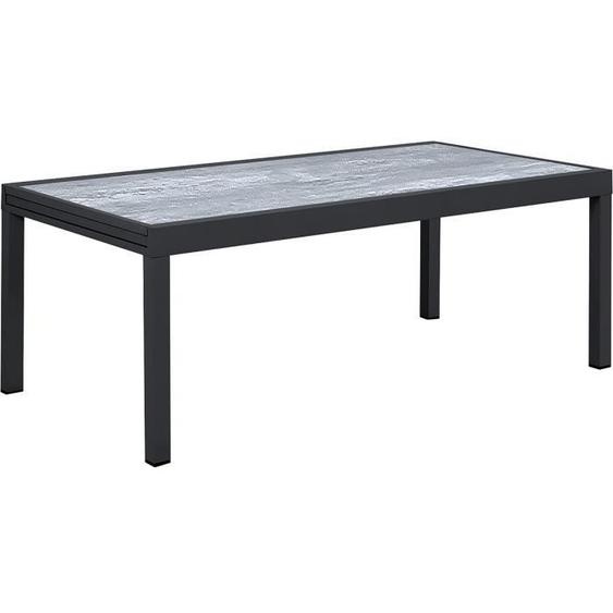 Table jardin en aluminium extensible Lagos - 200/320 x 105 x 76 cm - Gris