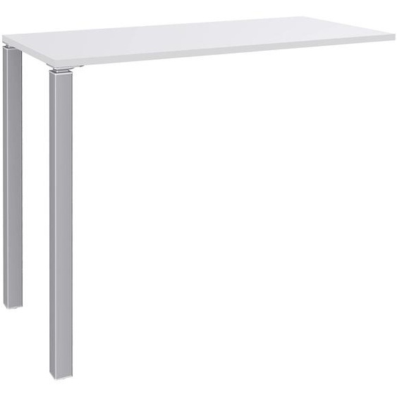 Table Lounge Module suivant L.140 x P.60 x H.105 cm - Plateau Blanc - Pieds Aluminium