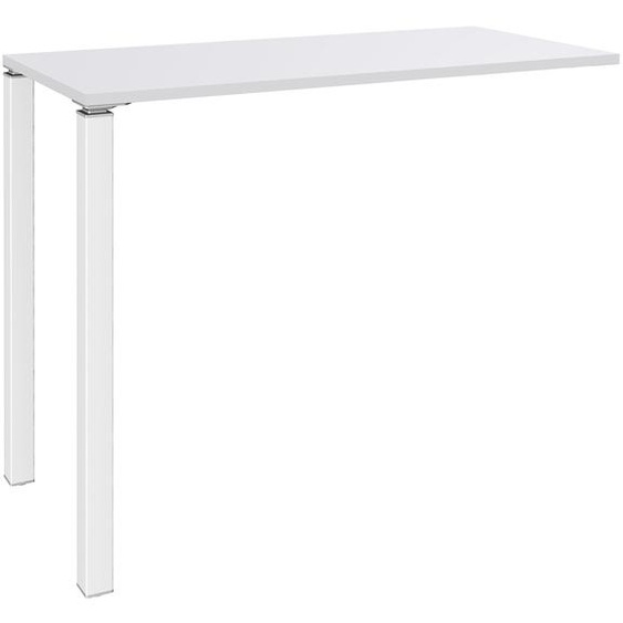 Table Lounge Module suivant L.140 x P.60 x H.105 cm - Plateau Blanc - Pieds Blanc