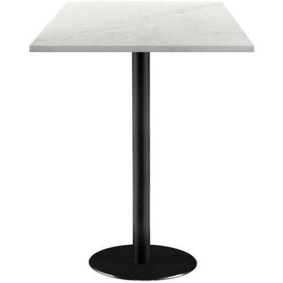 Table mange-debout - Rome - Marbre - 60 x 60 cm - 2 places - Style Scandinave Moderne