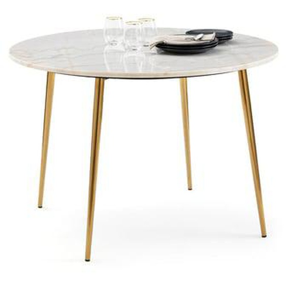Table marbre ronde 4 couverts, Luxore