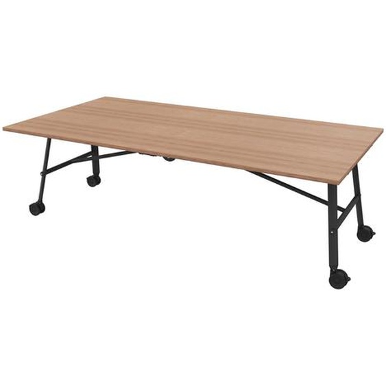 Table mobile plateau rabattable Serenity 240 x 120 cm Noyer – Pied Noir