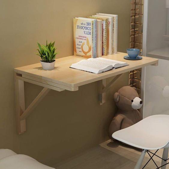 Table Murale Rabattable 60 X 40 Cm Couleur du bois