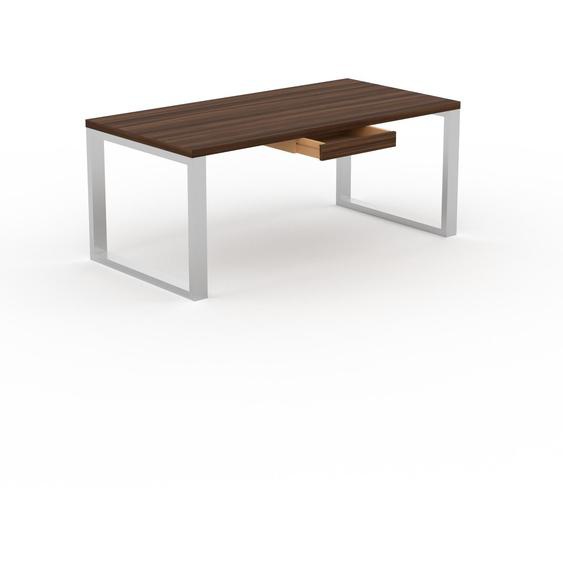 Table - Noyer, contemporaine, haute qualité, avec tiroir Noyer - 180 x 75 x 90 cm, personnalisable