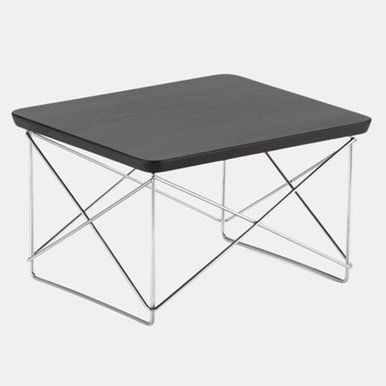 Table Occasional LTR - chromé - Chêne massif teinté foncé