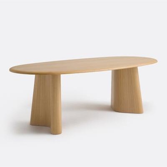 Table placage chêne, 6 à 8 couverts, William
