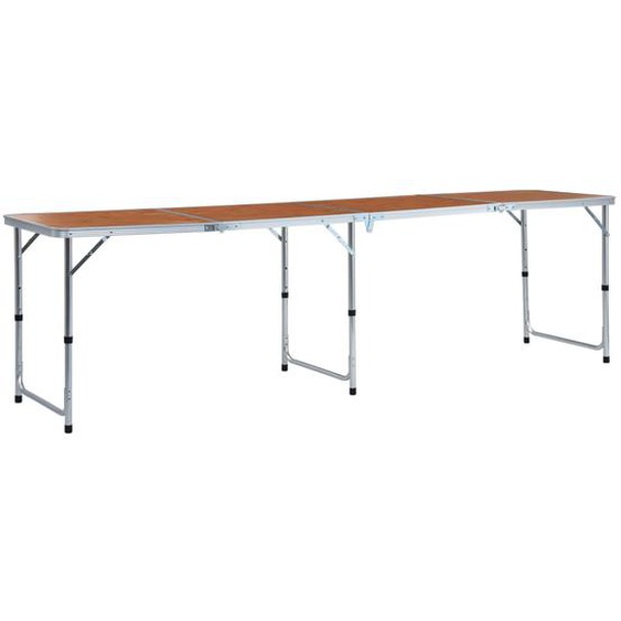 Table pliable de camping Aluminium 240x60 cm