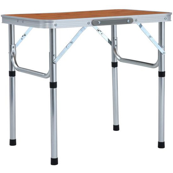 Table pliable de camping Aluminium 60x45 cm