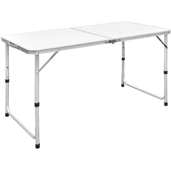 Table pliable de camping Hauteur réglable Aluminium 120x60 cm
