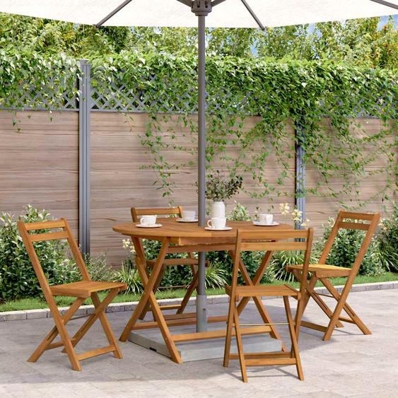 Table pliable de jardin 110 cm Bois dacacia massif