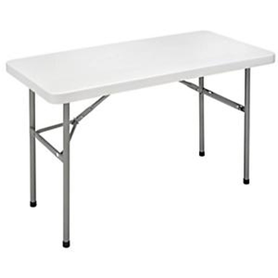 Table pliante polyéthylène rectangle L.122 x P.61 cm - Gris