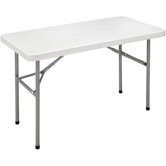 Table pliante polyéthylène rectangle L.122 x P.61 cm - Gris