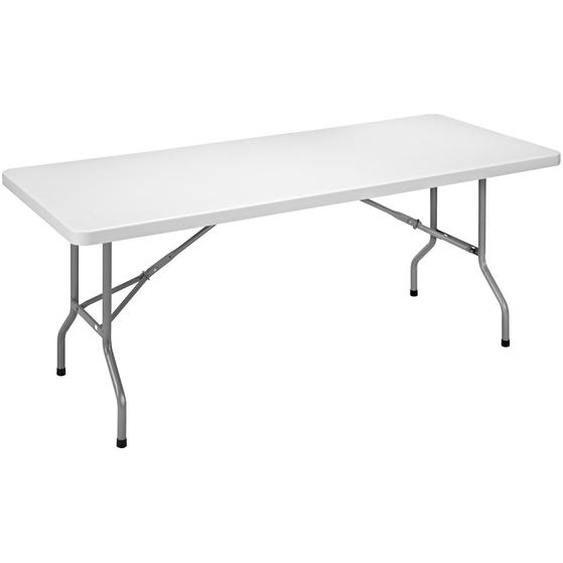 Table pliante polyéthylène rectangle L.182 x P.76 cm - Gris