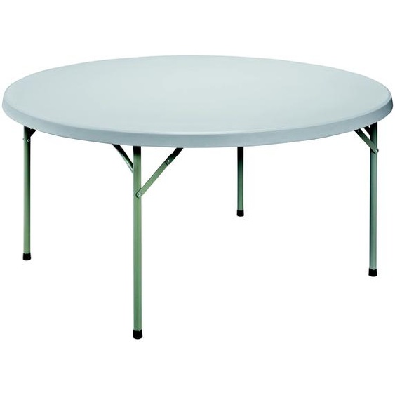 Table pliante polyéthylène ronde Ø.150 cm - Gris